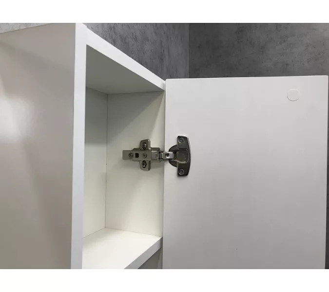 COMFORTY. Зеркало-шкаф "Амстердам-75/95" белый глянец, Выбрать размер: 75, изображение 2