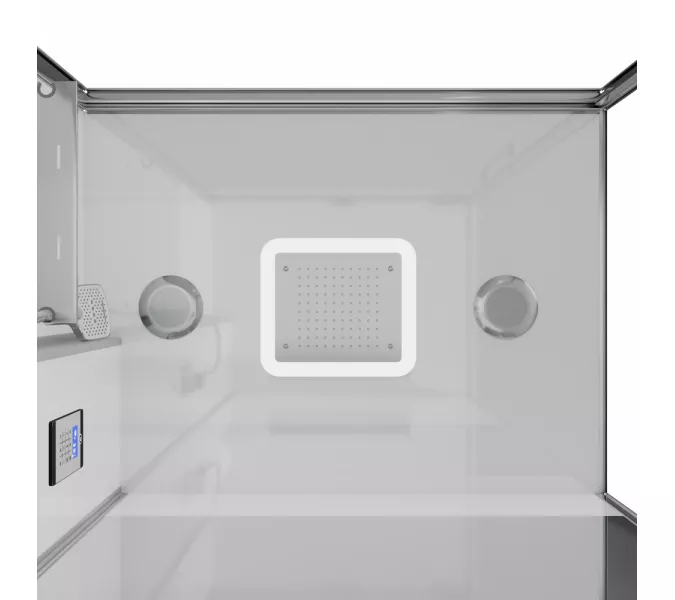 Душевая кабина Black&White Galaxy с паром G8898  90х115, изображение 4