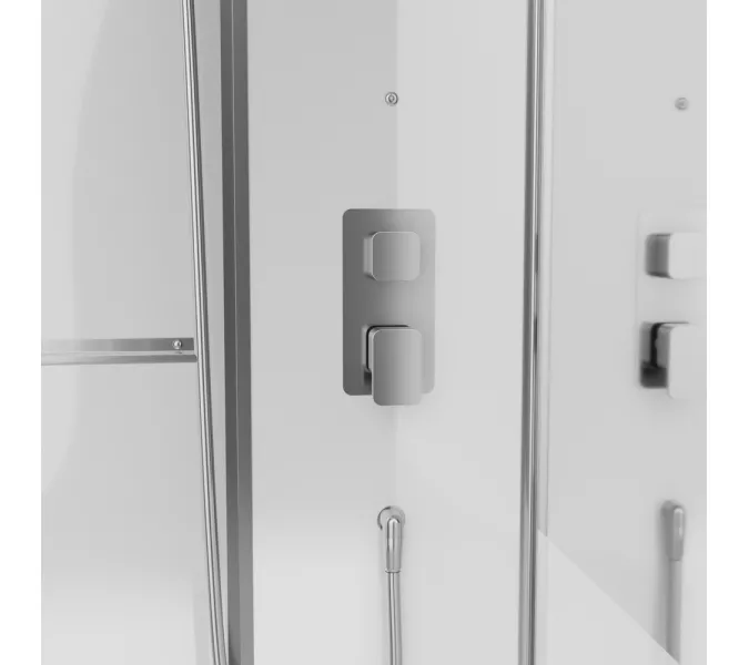 Душевая кабина Black&White Galaxy с паром G8898  90х115, изображение 7