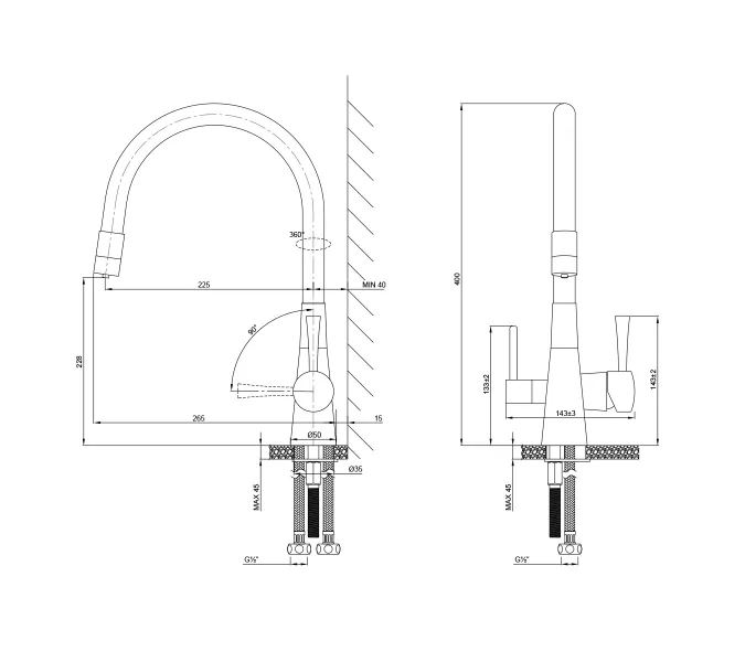Смеситель Lemark Comfort LM3075BN-Black для кухни  с подкл. к фильтру с питьевой водой, изображение 2