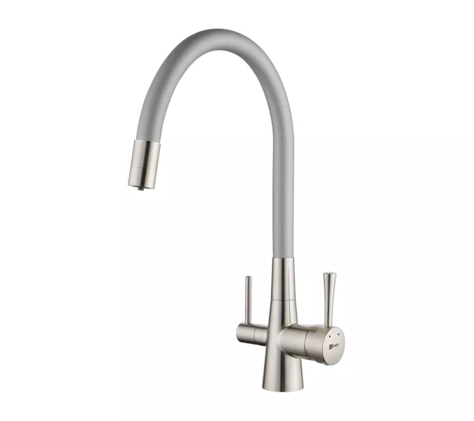 Смеситель Lemark Comfort LM3075BN-Silver для кухни с подключением к фильтру с питьевой водой