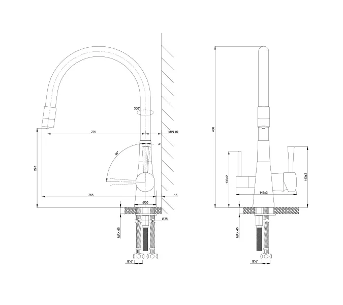 Смеситель Lemark Comfort LM3075BN-Silver для кухни с подключением к фильтру с питьевой водой, изображение 2