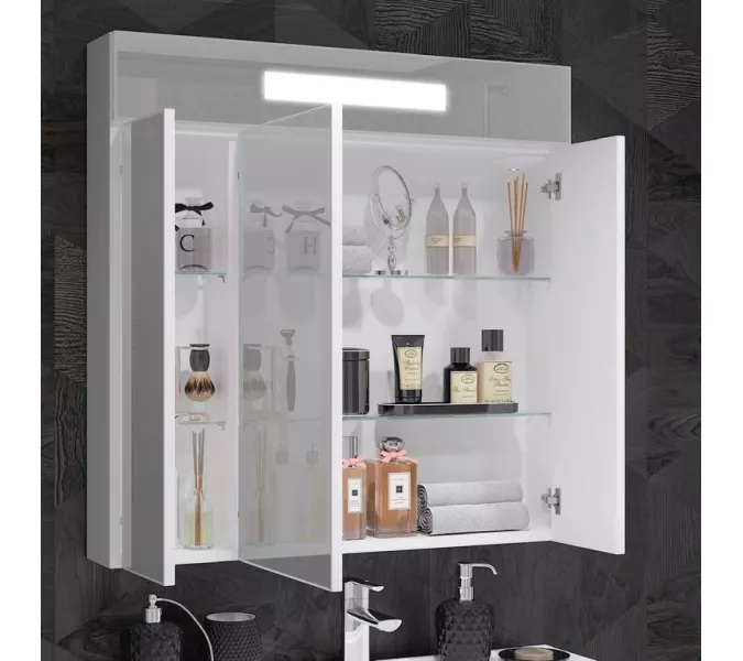 Зеркальный шкафчик OPADIRIS Фреш, Выбрать размер: 80, изображение 4