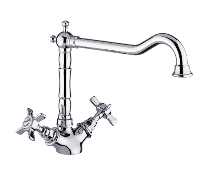 Смеситель на раковину Gappo Sofia G4063, вентильный хром, изображение 3