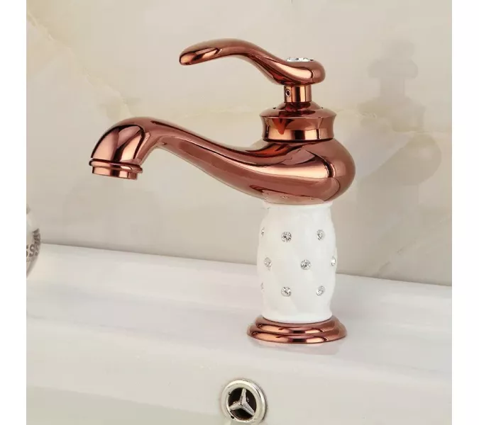 Смеситель для раковины ACWEN 22102019 красное золото, изображение 2