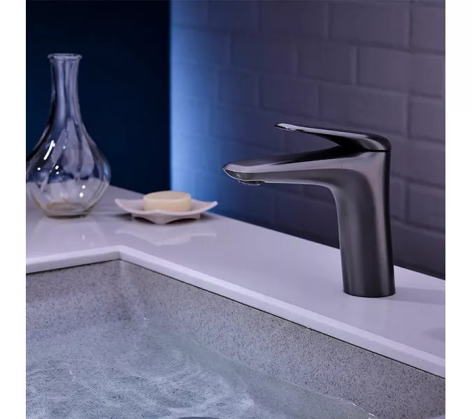 Смеситель для раковины Orans K-1056  Графит, изображение 2