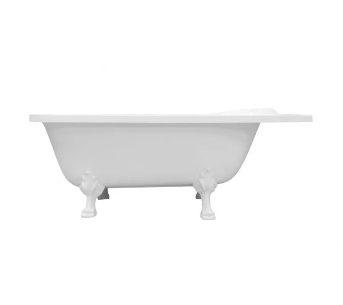 Ванна из литьевого мрамора Эстет Венеция 170x80 правая на ножках "Бронза", изображение 4