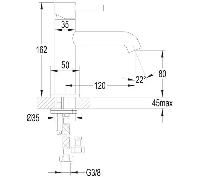 Смеситель для раковины Omnires Y1210NGL Золото, изображение 4