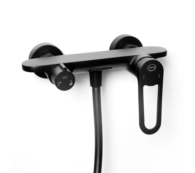 Смеситель для ванны и душа ACWEN 80012В-5 черный матовый, изображение 5