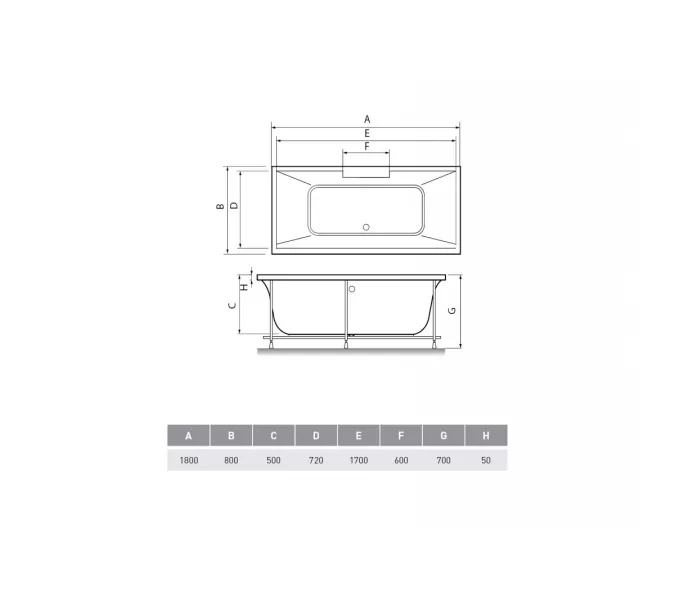 Ванна Relisan Eco Plus Дунай 180*80, изображение 4