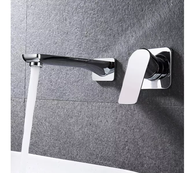 Смеситель для раковины скрытого монтажа ACWEN 6614A , хром, Выбрать цвет: Хром, изображение 8