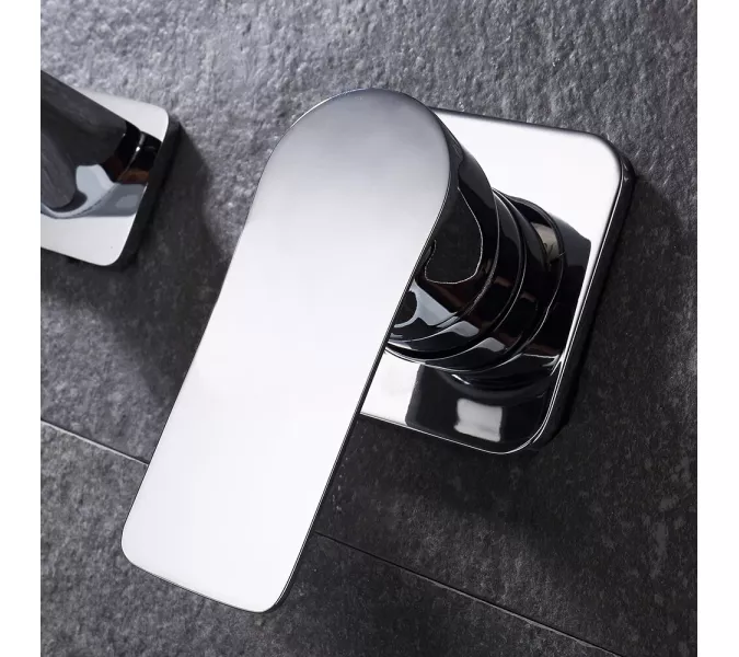 Смеситель для раковины скрытого монтажа ACWEN 6614A , хром, Выбрать цвет: Хром, изображение 11