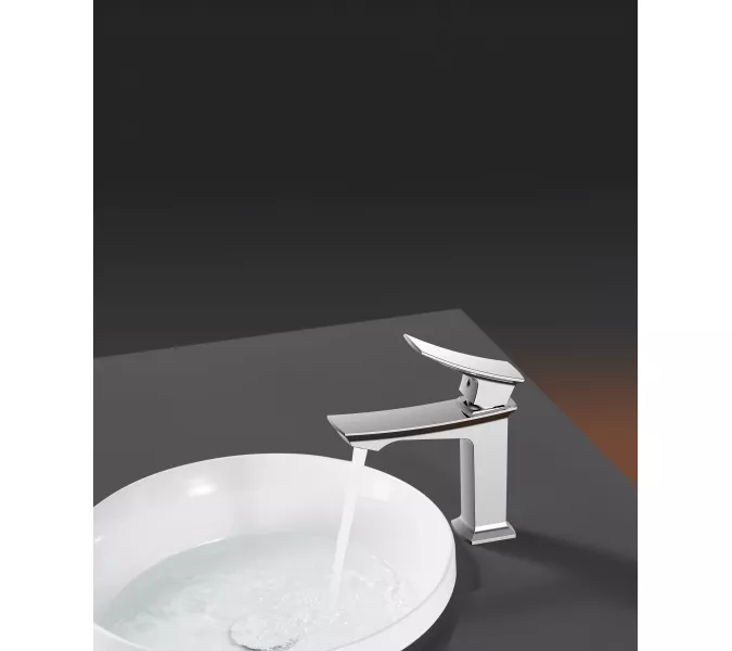 Смеситель для раковины ACWEN  PE-11100CP  хром, Выбрать цвет: Хром, изображение 8