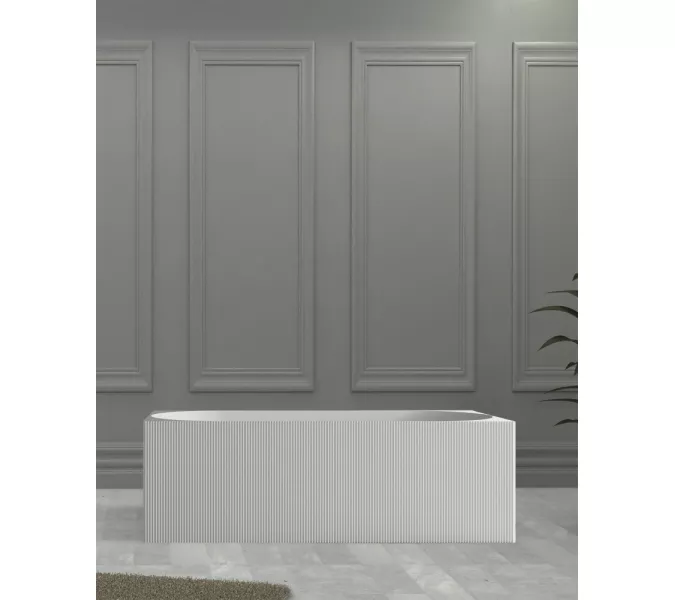 Ванна из искусственного камня ABBER Stein AS9603 белая матовая 170*75, изображение 9