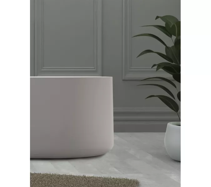 Ванна из искусственного камня ABBER Stein AS9607 белая матовая 170*75, изображение 12