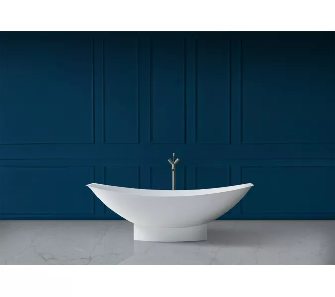 Ванна из искусственного камня ABBER Stein AS9610 белая матовая 180*80, изображение 9