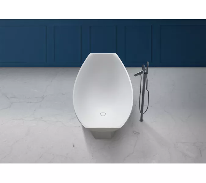 Ванна из искусственного камня ABBER Stein AS9610 белая матовая 180*80, изображение 10