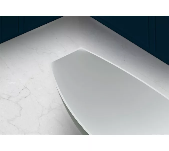 Ванна из искусственного камня ABBER Stein AS9610 белая матовая 180*80, изображение 11