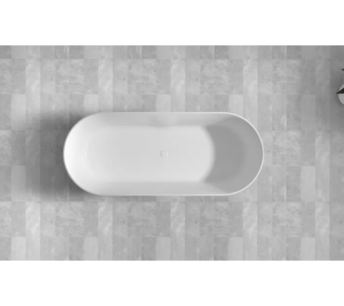Ванна из искусственного камня ABBER Stein AS9614 белая матовая 180*75, изображение 10
