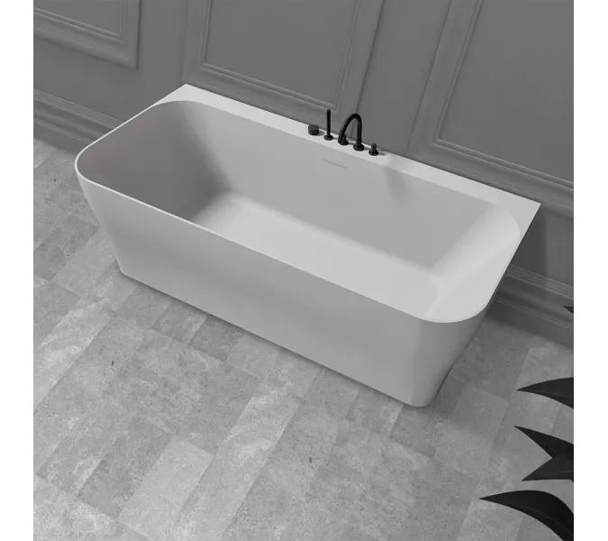 Ванна из искусственного камня ABBER Stein AS9616 белая матовая 170*80, изображение 8