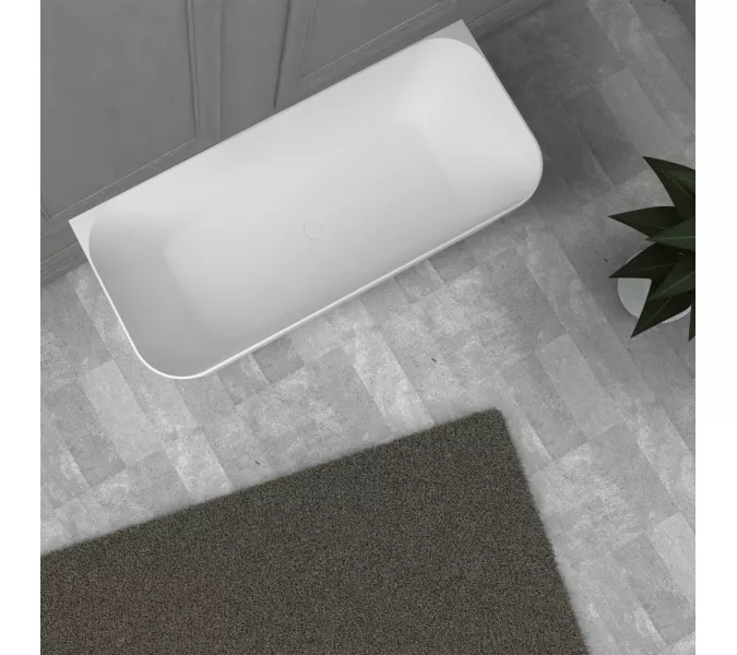 Ванна из искусственного камня ABBER Stein AS9617 белая матовая 170*75, изображение 7