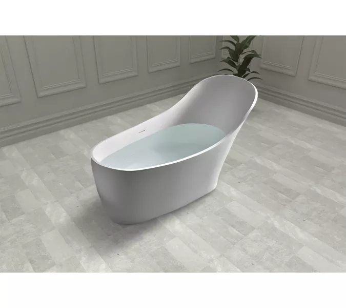 Ванна из искусственного камня ABBER Stein AS9618 белая матовая 170*75, изображение 9