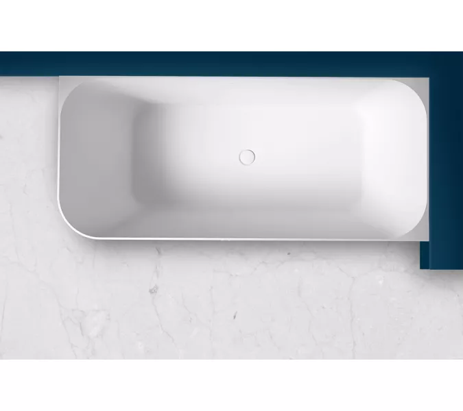 Ванна из искусственного камня ABBER Stein AS9621-1.7 L/R белая матовая 170х75, Ориентация: правая, изображение 10