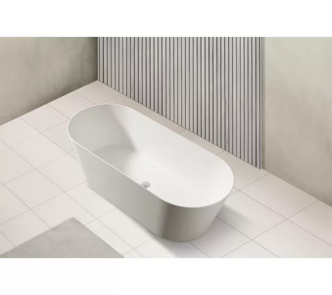 Ванна из искусственного камня ABBER Stein AS9622 белая матовая 165*70, изображение 9