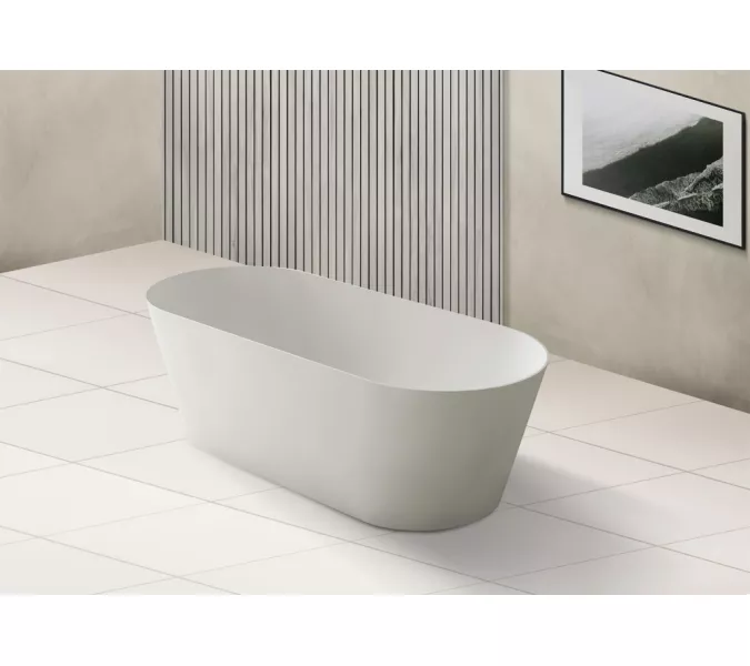Ванна из искусственного камня ABBER Stein AS9622 белая матовая 165*70, изображение 10