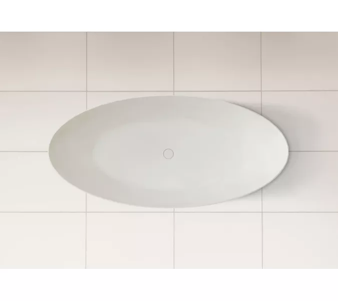 Ванна из искусственного камня ABBER Stein AS9625  белая матовая, Выбрать размер: 160x75, изображение 10