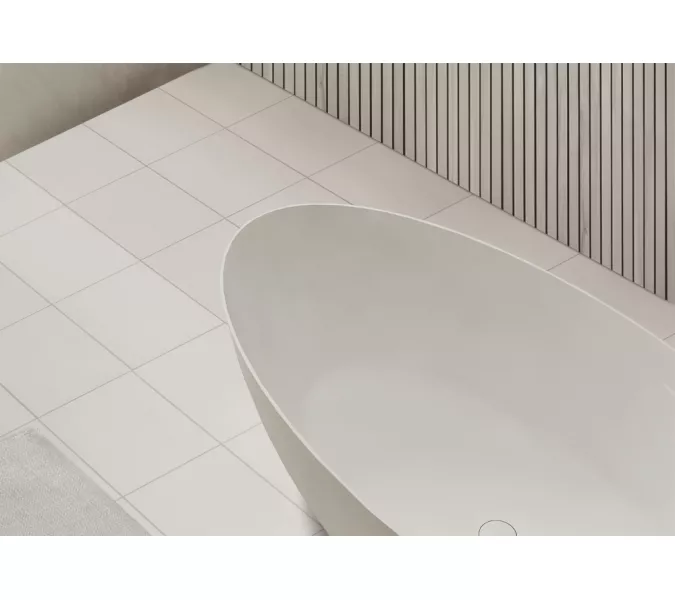 Ванна из искусственного камня ABBER Stein AS9625  белая матовая, Выбрать размер: 160x75, изображение 12