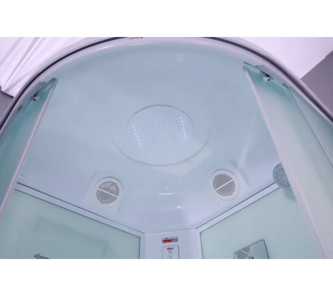 Душевая кабина четверть круга Timo ECO TE-0701/0709 низкий поддон, Выбрать размер: 100x100 , Комплектация: гидромассаж, изображение 3
