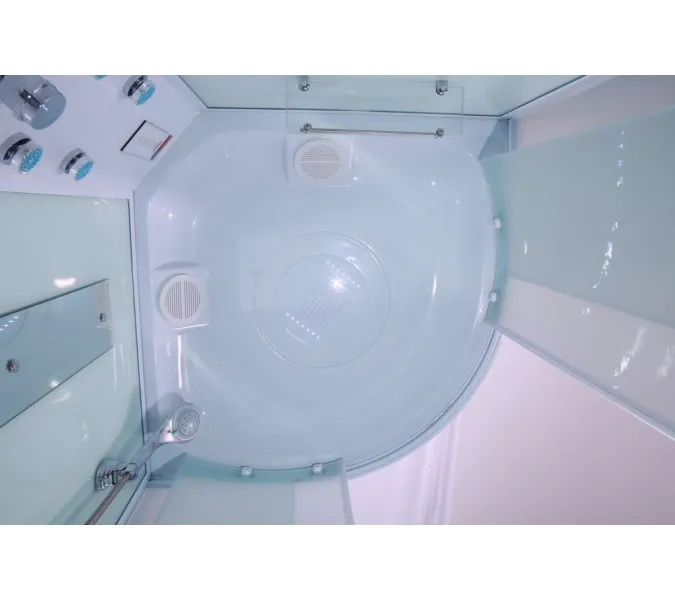 Душевая кабина четверть круга Timo ECO TE-0701/0709 низкий поддон, Выбрать размер: 100x100 , Комплектация: гидромассаж, изображение 4