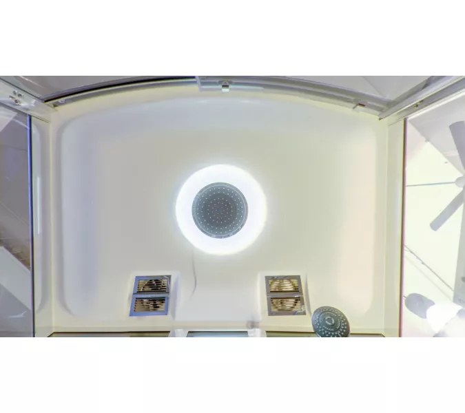 Душевая кабина прямоугольная Timo Standart  T-1115, Цвет стекла: тонированное, Цвет профиля: Хром, Тип поддона: Низкий, Выбрать размер: 120x90, Комплектация: с гидромассажем, изображение 5