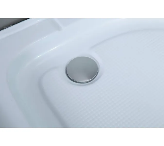 Душевая кабина четверть круга Timo ECO TE-0701/0709 низкий поддон, Выбрать размер: 100x100 , Комплектация: гидромассаж, изображение 9