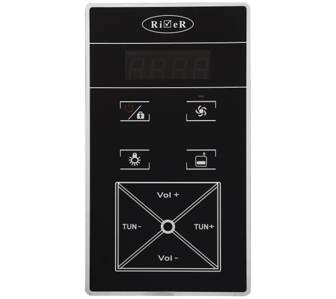 Душевая кабина четверть круга River TEMZA TH черная тонированные стекла  высокий поддон, Цвет стекла: тонированное, Цвет профиля: Хром, Выбрать цвет: Черный, Тип поддона: Высокий, Выбрать размер: 150x150, изображение 7