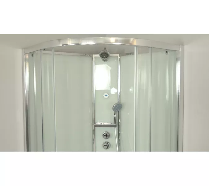 Душевая кабина асимметричная Timo Premium ILMA 902 L/R  120*80, Цвет стекла: прозрачное, Выбрать цвет: Хром, Ориентация: Левая, изображение 13