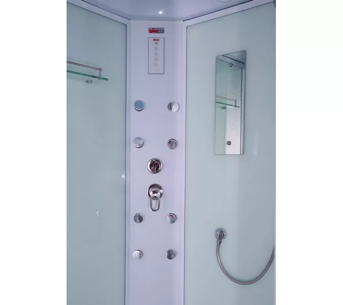 Душевая кабина четверть круга Timo ECO TE-0700/0780/0790 высокий поддон, Выбрать размер: 100x100 , Комплектация: гидромассаж, изображение 4