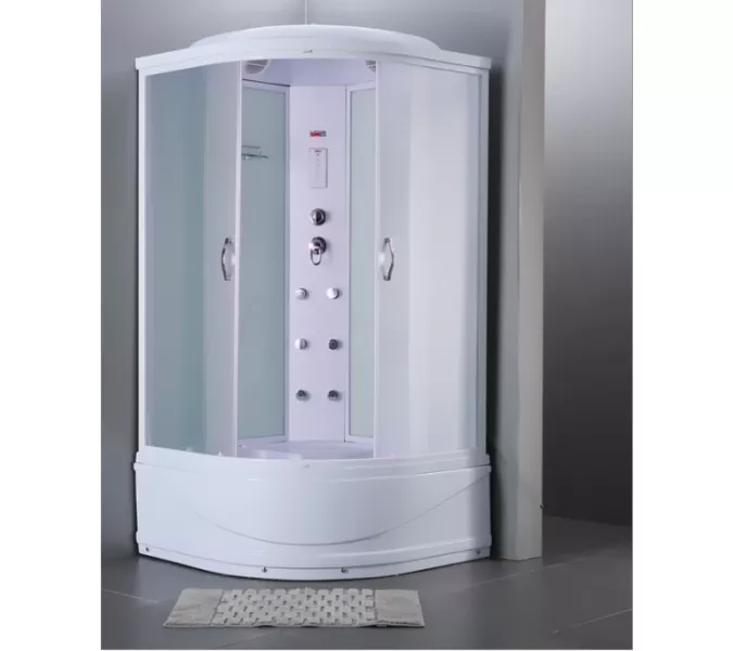 Душевая кабина четверть круга Timo ECO TE-0700/0780/0790 высокий поддон, Выбрать размер: 100x100 , Комплектация: гидромассаж, изображение 2