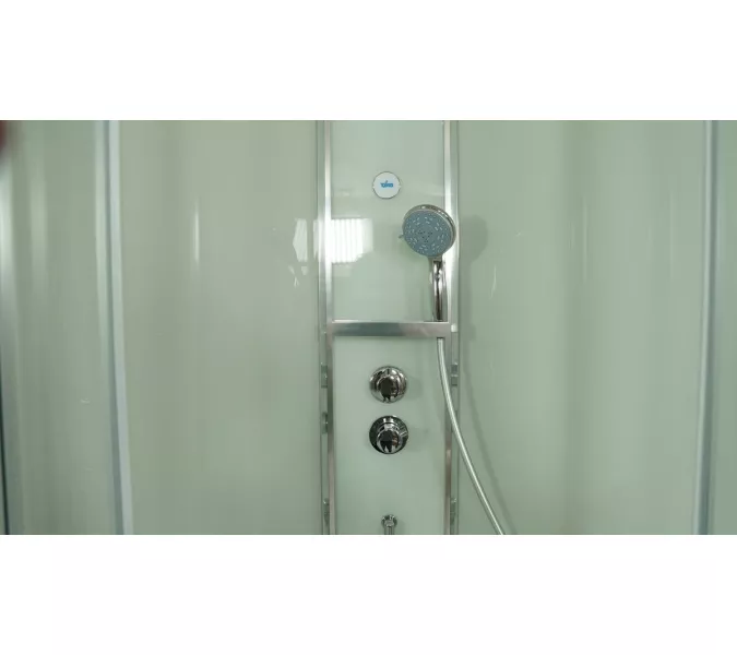 Душевая кабина четверть круга Timo Premium ILMA-909/901, Выбрать цвет: Хром, Выбрать размер: 100x100 , Внешний вид: без крыши, изображение 13