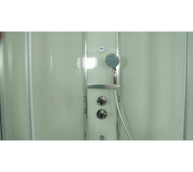 Душевая кабина четверть круга Timo Premium ILMA-909/901, Выбрать цвет: Хром, Выбрать размер: 90x90, Внешний вид: без крыши, изображение 13