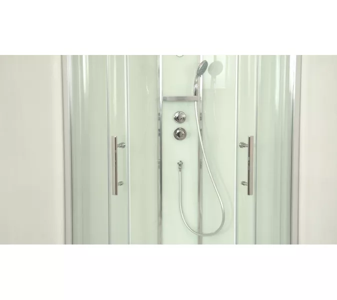 Душевая кабина асимметричная Timo Premium ILMA 902 L/R  120*80, Цвет стекла: прозрачное, Выбрать цвет: Хром, Ориентация: Левая, изображение 12