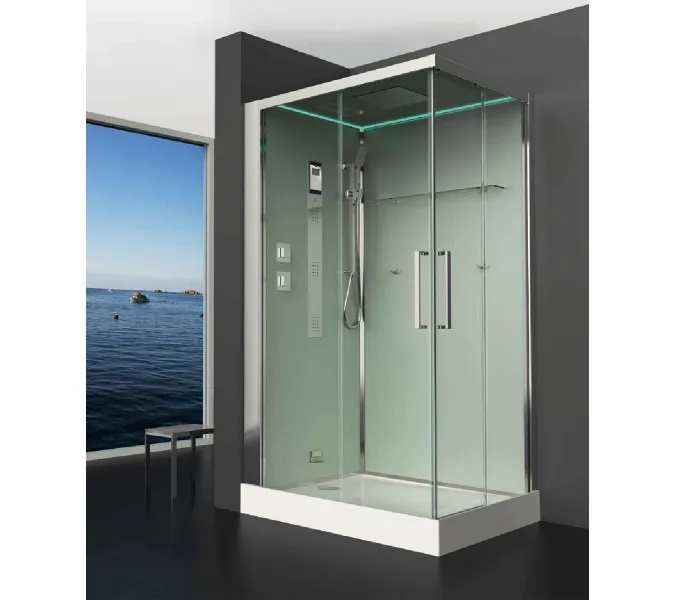 Душевая кабина прямоуг. Timo PREMIUM HELKA H-515 L/R, 120х90, Г/М, баня, электрика , хромотерапия, Ориентация: Левая, изображение 3