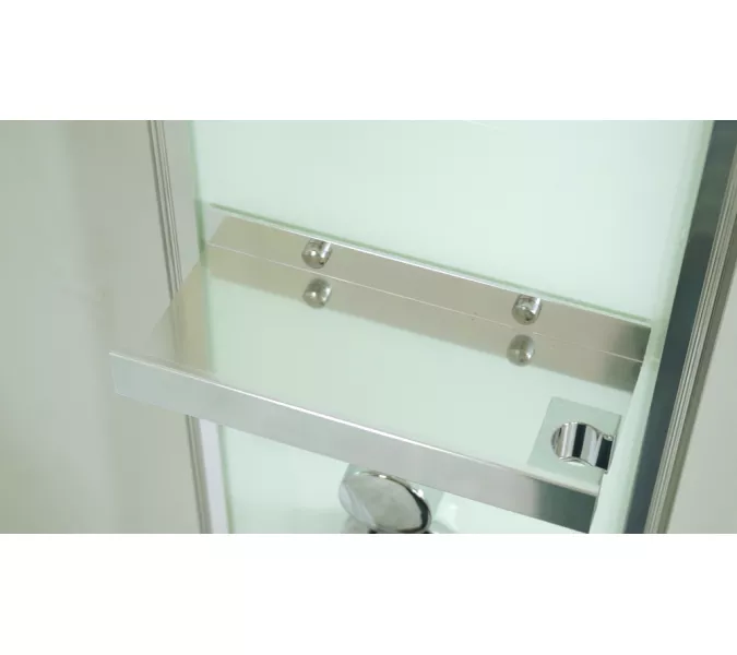 Душевая кабина асимметричная Timo Premium ILMA 902 L/R  120*80, Цвет стекла: прозрачное, Выбрать цвет: Хром, Ориентация: Правая , изображение 21