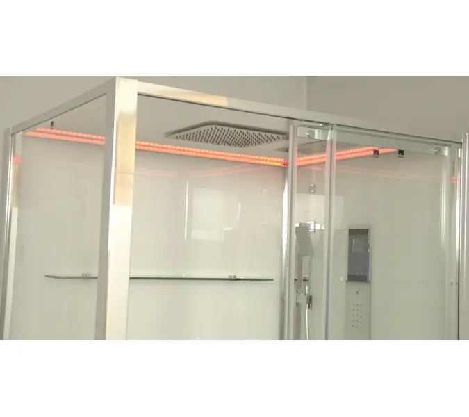 Душевая кабина прямоуг. Timo PREMIUM HELMA H-520 L/R 120х90,  баня, г/м, электрика , хромотерапия, Ориентация: Правая , изображение 3