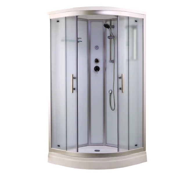 Душевая кабина четверть круга Timo Standart T-6609 Silver Fabric низкий поддон, Цвет стекла: матовое, Выбрать цвет: Хром, Выбрать размер: 90x90, Комплектация: без гидромассажа