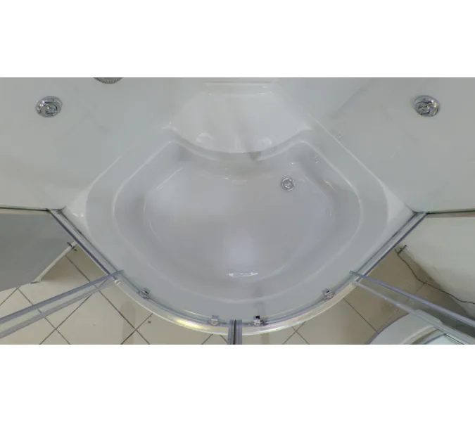 Душевая кабина четверть круга Timo LUX T-7700/7790 высокий поддон, Выбрать размер: 100x100 , Комплектация: гидромассаж, изображение 3