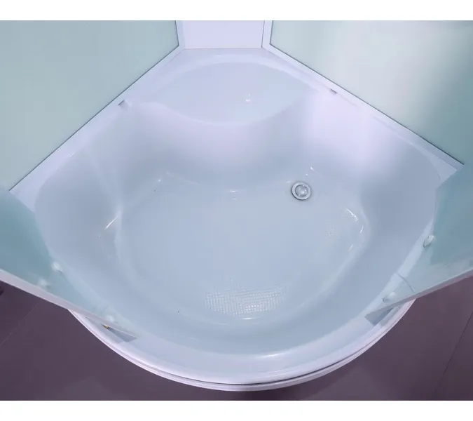 Душевая кабина четверть круга Timo ECO TE-0700/0780/0790 высокий поддон, Выбрать размер: 80x80 , Комплектация: без гидромассажа, изображение 2