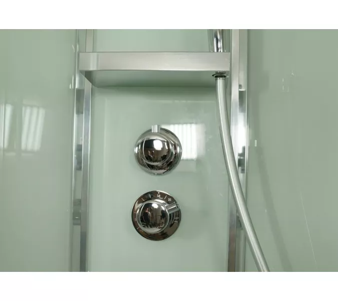 Душевая кабина асимметричная Timo Premium ILMA 902 L/R  120*80, Цвет стекла: прозрачное, Выбрать цвет: Хром, Ориентация: Правая , изображение 16