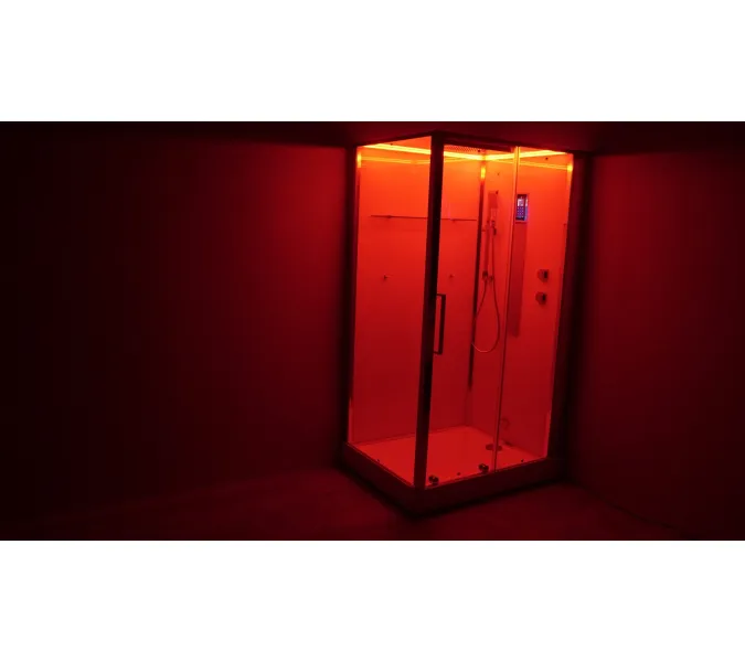 Душевая кабина прямоуг. Timo PREMIUM HELMA H-520 L/R 120х90,  баня, г/м, электрика , хромотерапия, Ориентация: Правая , изображение 14